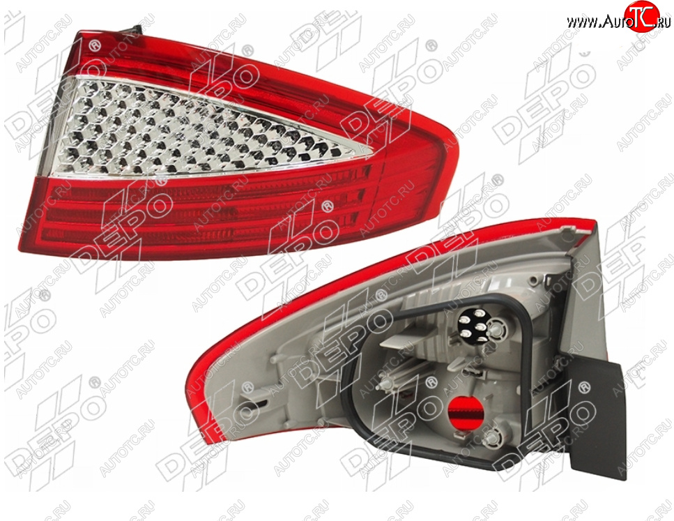 6 999 р. Правый фонарь задний DEPO Ford Mondeo Mk4,BD дорестайлинг, седан (2007-2010)  с доставкой в г. Вологда