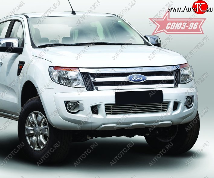 5 624 р. Декоративный элемент воздухозаборника Souz-96 (d10) Ford Ranger RapCab дорестайлинг (2011-2016)  с доставкой в г. Вологда