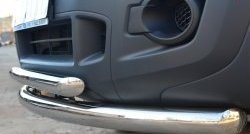 24 499 р. Защита переднего бампера (2 трубыØ76 и 63 мм, нержавейка) SLITKOFF Ford Ranger RapCab дорестайлинг (2011-2016)  с доставкой в г. Вологда. Увеличить фотографию 3