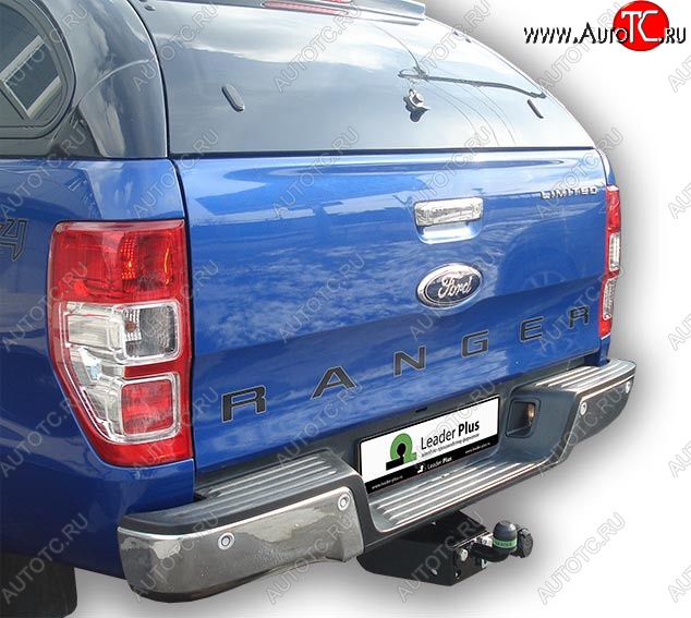 9 449 р. Фаркоп (Limited, Wildtrak) Лидер Плюс. Ford Ranger RapCab рестайлинг (2015-2021) (Без электропакета)  с доставкой в г. Вологда