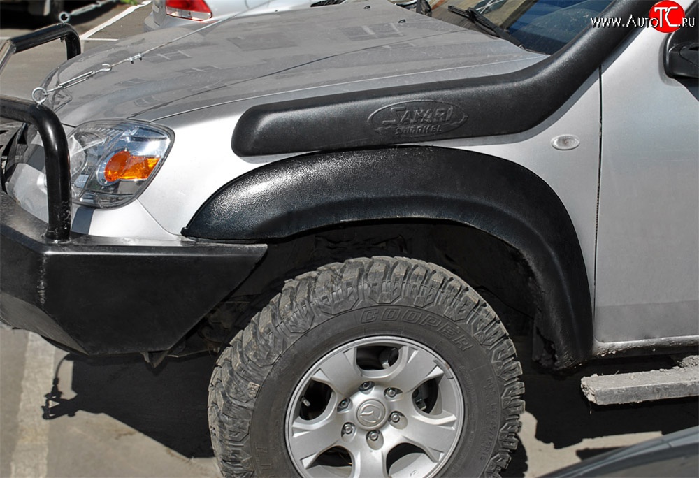 19 399 р. Накладки на колёсные арки RA (комплект) Ford Ranger дорестайлинг (2006-2009) (Поверхность: шагрень)  с доставкой в г. Вологда