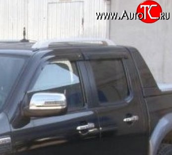 999 р. Комплект дефлекторов окон (ветровиков) 4 шт. (рестайлинг) Russtal Ford Ranger дорестайлинг (2006-2009)  с доставкой в г. Вологда