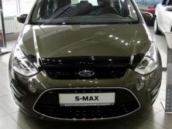 579 р. Дефлектор капота SIM Ford S-Max 1 рестайлинг (2010-2015)  с доставкой в г. Вологда. Увеличить фотографию 2