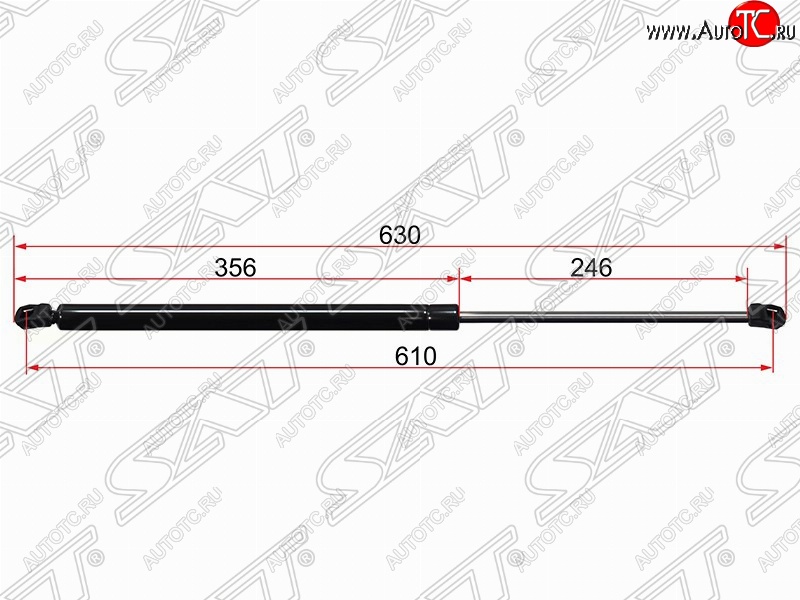 659 р. Упор крышки багажника SAT (газовый) Ford S-Max 1 дорестайлинг (2006-2010)  с доставкой в г. Вологда