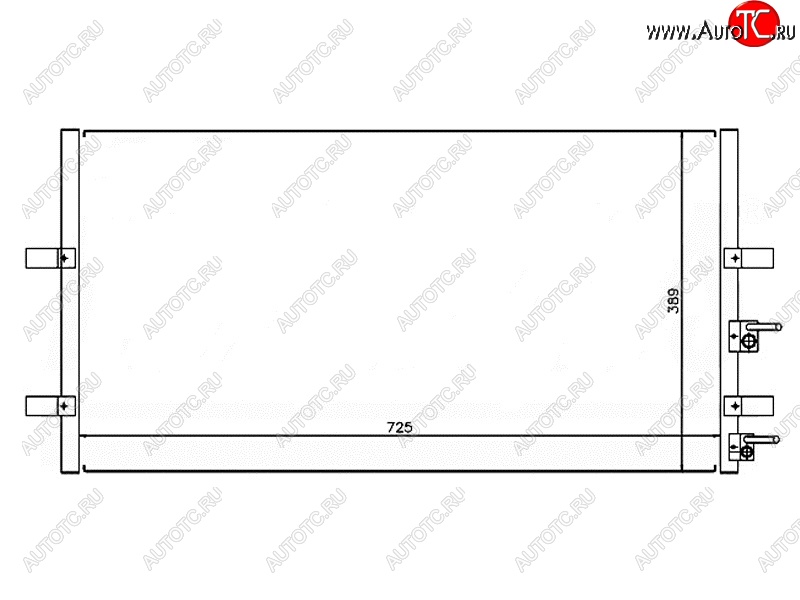 3 999 р. Радиатор кондиционера SAT  Ford Transit (2006-2014) цельнометаллический фургон  с доставкой в г. Вологда