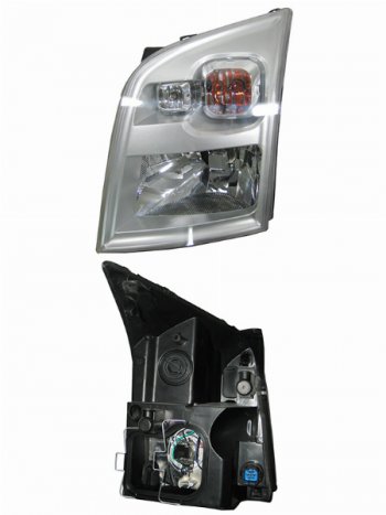 Левая фара SAT (c электрокорректором) Ford Transit (2006-2014) цельнометаллический фургон