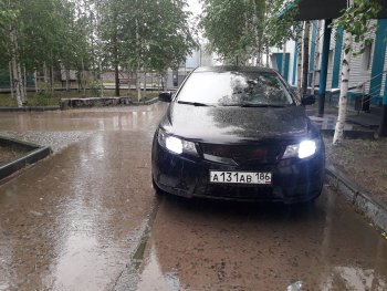 4 199 р. Решётка радиатора (Forte) RA  KIA Cerato  2 TD (2008-2013) седан (Поверхность глянец (под окраску), Неокрашенная)  с доставкой в г. Вологда. Увеличить фотографию 5