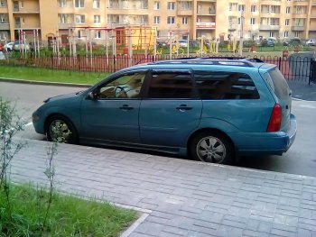 2 819 р. Пластиковые пороги Sport V2 Ford Focus 1 хэтчбэк 5 дв. дорестайлинг (1998-2002)  с доставкой в г. Вологда. Увеличить фотографию 2