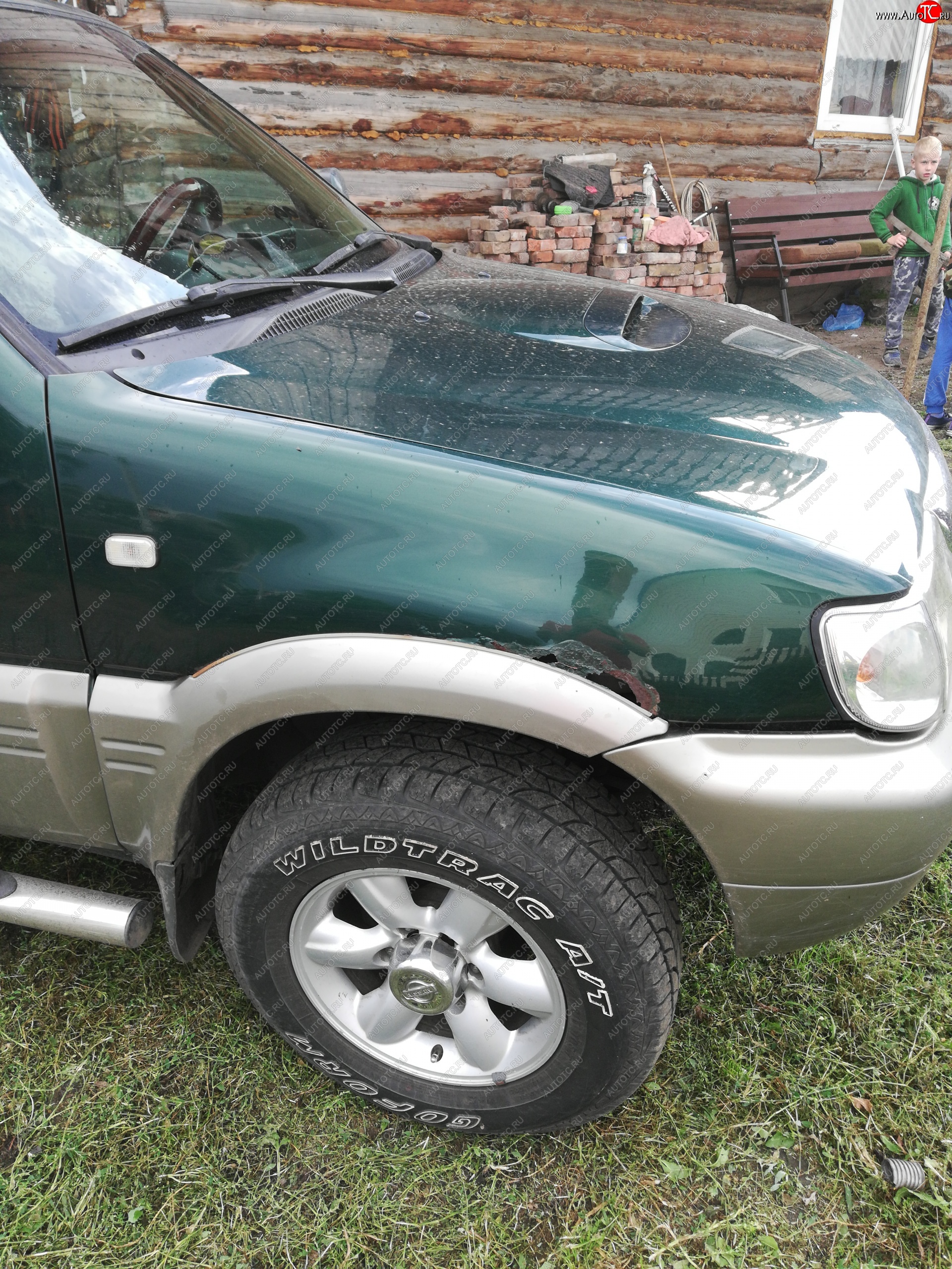 6 449 р. Правое переднее пластиковое крыло (левый руль) Стандарт Nissan Terrano2 R20 2-ой рестайлинг (1999-2006)  с доставкой в г. Вологда