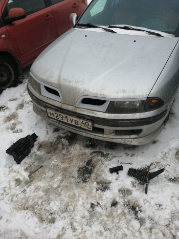 2 549 р. Решётка радиатора GT Dynamics (с литыми ресничками) Mitsubishi Carisma (1999-2004) (Неокрашенная)  с доставкой в г. Вологда. Увеличить фотографию 3