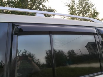 2 159 р. Дефлектора окон CA-Plastiс  Mitsubishi Pajero  4 V90 (2006-2015) дорестайлинг, 1-ый рестайлинг (Classic полупрозрачный, Без хром.молдинга)  с доставкой в г. Вологда. Увеличить фотографию 2