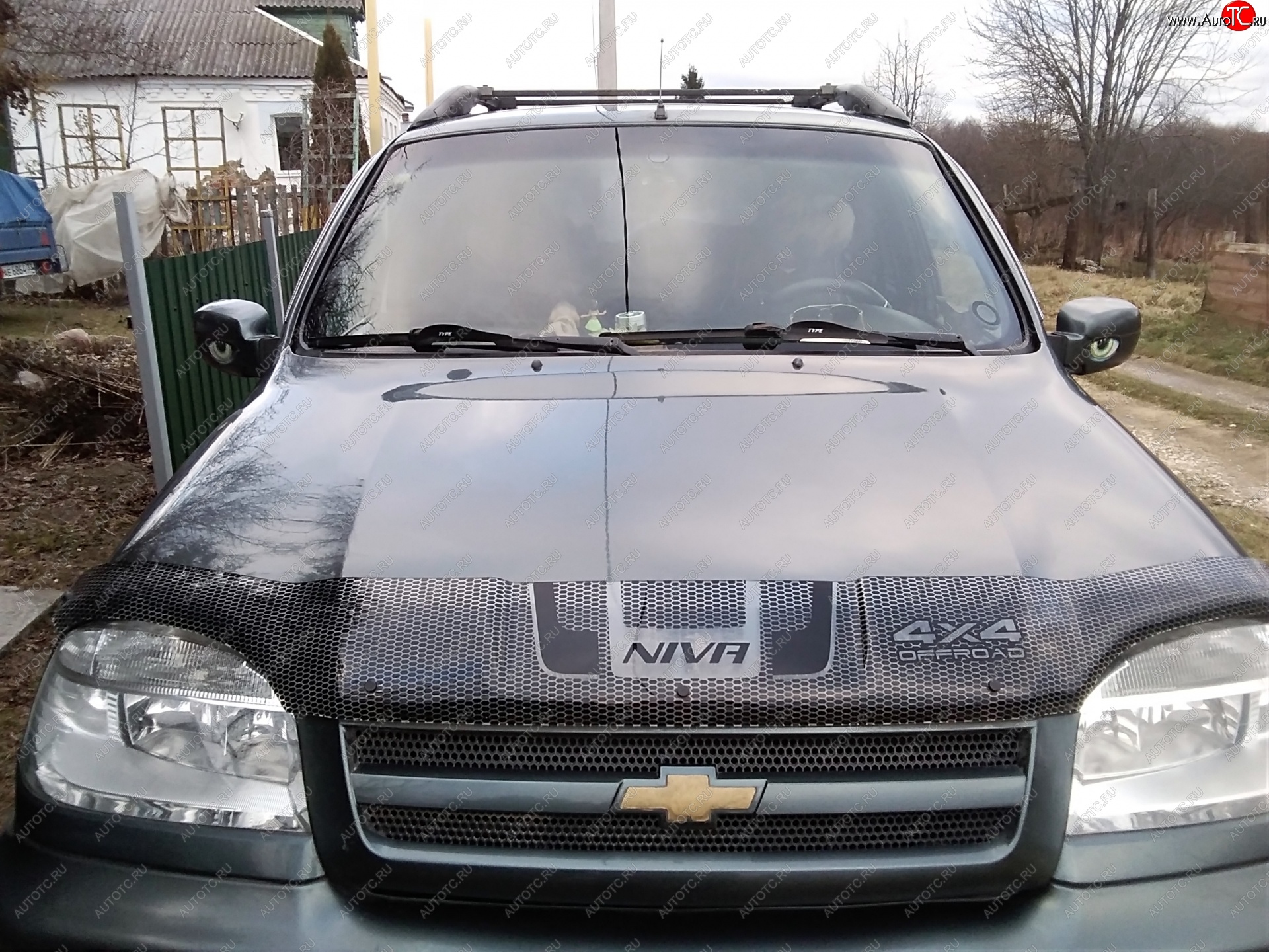 2 399 р. Дефлектор капота CA-Plastiс  Chevrolet Niva  2123 (2009-2020), Лада 2123 (Нива Шевроле) (2009-2021) (Серия Art черная)  с доставкой в г. Вологда