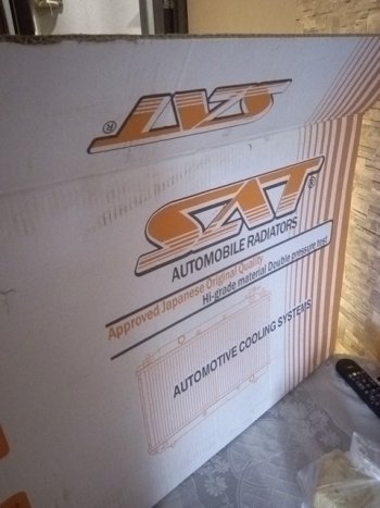 3 989 р. Радиатор двигателя (трубчатый, МКПП/АКПП) SAT Hyundai Solaris RBr седан дорестайлинг (2010-2014)  с доставкой в г. Вологда. Увеличить фотографию 4