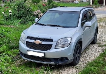 2 599 р. Дефлектор капота (excusive) CA-Plastiс   Chevrolet Orlando (2011-2018) (серия Шелкография серебро)  с доставкой в г. Вологда. Увеличить фотографию 2
