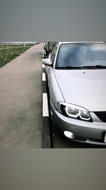 449 р. Реснички на фары Nika-Спорт KIA Spectra (2000-2009) (Неокрашенные)  с доставкой в г. Вологда. Увеличить фотографию 8