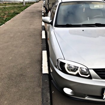 449 р. Реснички на фары Nika-Спорт KIA Spectra (2000-2009) (Неокрашенные)  с доставкой в г. Вологда. Увеличить фотографию 10