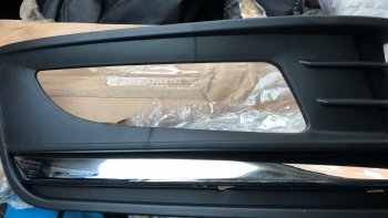 419 р. Правая рамка противотуманной фары SAT Volkswagen Polo 5 седан рестайлинг (2015-2020)  с доставкой в г. Вологда. Увеличить фотографию 2