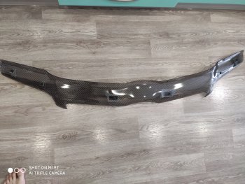 2 199 р. Дефлектор капота CA-Plastiс  Toyota Corolla  E120 (2004-2007) седан рестайлинг (Шелкография черная)  с доставкой в г. Вологда. Увеличить фотографию 2
