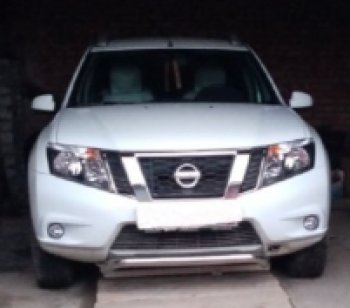 1 169 р. Защита переднего бампера Souz-96 (d60) Nissan Terrano D10 рестайлинг (2016-2022)  с доставкой в г. Вологда. Увеличить фотографию 2