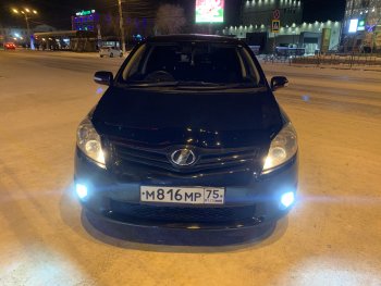 1 899 р. Дефлектор капота CA-Plastiс  Toyota Auris  E150 (2010-2012) хэтчбэк 5 дв. рестайлинг (Classic черный, Без надписи)  с доставкой в г. Вологда. Увеличить фотографию 3