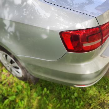 4 549 р. Задний бампер SAT  Volkswagen Jetta  A6 (2015-2018) седан рестайлинг (Неокрашенный)  с доставкой в г. Вологда. Увеличить фотографию 3