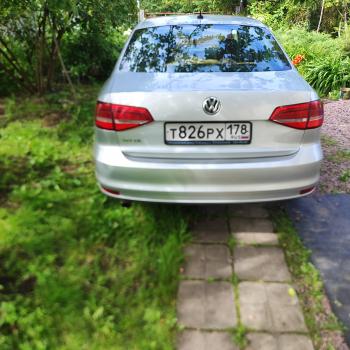 4 549 р. Задний бампер SAT  Volkswagen Jetta  A6 (2015-2018) седан рестайлинг (Неокрашенный)  с доставкой в г. Вологда. Увеличить фотографию 4