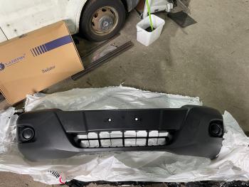 7 199 р. Передний бампер (нижняя часть) EUROBUMP Ford Transit цельнометаллический фургон (2014-2022) (Неокрашенный)  с доставкой в г. Вологда. Увеличить фотографию 2