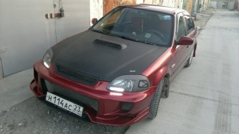 7 299 р. Передний бампер VeilSide Honda Civic EJ,EK,EM седан дорестайлинг (1995-1998) (кузов: седан)  с доставкой в г. Вологда. Увеличить фотографию 4