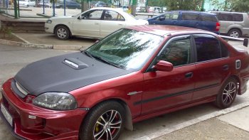 7 299 р. Передний бампер VeilSide Honda Civic EJ,EK,EM седан дорестайлинг (1995-1998) (кузов: седан)  с доставкой в г. Вологда. Увеличить фотографию 5