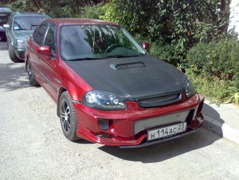 7 299 р. Передний бампер VeilSide Honda Civic EJ,EK,EM седан дорестайлинг (1995-1998) (кузов: седан)  с доставкой в г. Вологда. Увеличить фотографию 7