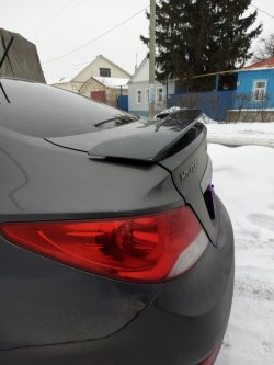 4 389 р. Спойлер M-VRS V2 Hyundai Solaris RBr седан рестайлинг (2014-2017) (Неокрашенный)  с доставкой в г. Вологда. Увеличить фотографию 2