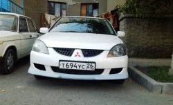 5 499 р. Накладка переднего бампера M-VRS Mitsubishi Lancer 9 CS седан 1-ый рестайлинг (2003-2005) (Неокрашенная)  с доставкой в г. Вологда. Увеличить фотографию 4