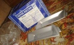 829 р. Комплект заглушек в задний бампер Атака Лада 2123 (Нива Шевроле) дорестайлинг (2002-2008) (Неокрашенная)  с доставкой в г. Вологда. Увеличить фотографию 3