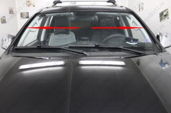 1 699 р. Водостоки (дефлектора) лобового стекла Стрелка 11 Foton Sauvana (2014-2020)  с доставкой в г. Вологда. Увеличить фотографию 3