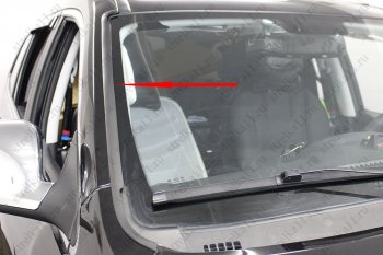 1 699 р. Водостоки (дефлектора) лобового стекла Стрелка 11 Foton Sauvana (2014-2020)  с доставкой в г. Вологда. Увеличить фотографию 4