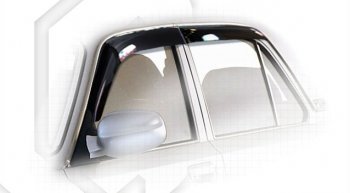 Дефлектора окон CA-Plastiс ГАЗ 31105  Волга (2003-2009) дорестайлинг, рестайлинг (Classic полупрозрачный, Без хром.молдинга)