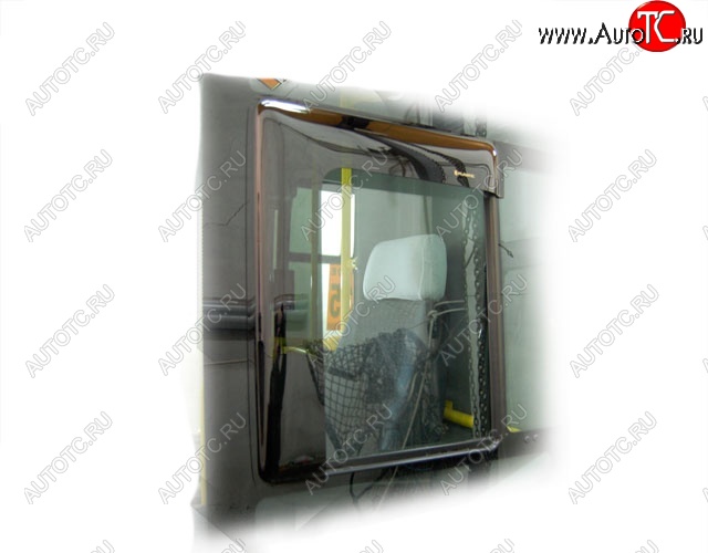 1 199 р. Дефлектора окон CA-Plastic  ГАЗ ГАЗель Next  A60,A63, A64 (2014-2021) автобус (Classic полупрозрачный, Без хром.молдинга)  с доставкой в г. Вологда