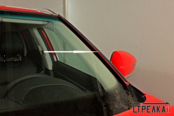 1 699 р. Водостоки (дефлектора) лобового стекла Стрелка 11  Geely Atlas Pro  NL3 (2019-2025)  с доставкой в г. Вологда. Увеличить фотографию 3