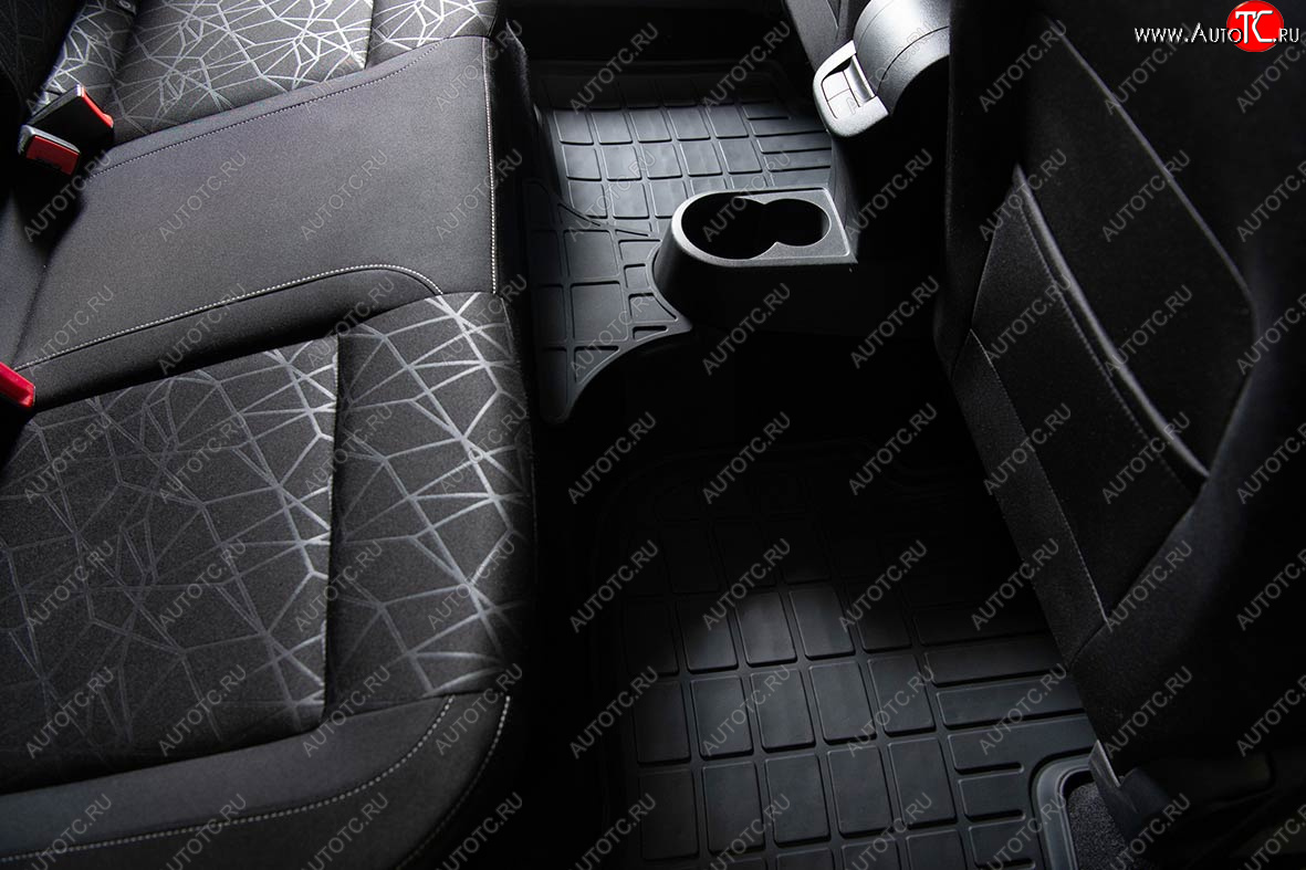 1 989 р. Коврики в салон SeiNtex (полиуретан) Geely Atlas Pro NL3 (2019-2025) (Черный)  с доставкой в г. Вологда