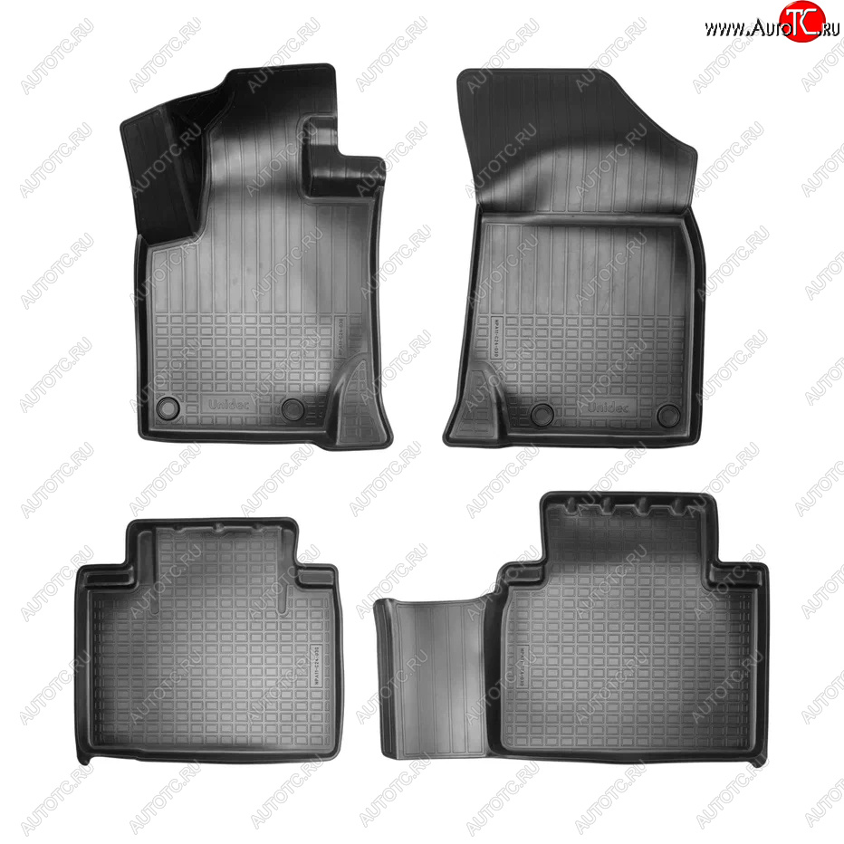 1 659 р. Коврики салона Norplast Unidec Geely Atlas Pro NL3 (2019-2025) (Черный)  с доставкой в г. Вологда