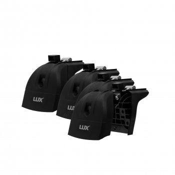 14 089 р. Багажник на крышу в штатные места LUX  Geely Tugella  FY11,HPBA4 (2019-2025) дорестайлинг, рестайлинг (дуги прямоугольные 130 см, с замком, черный)  с доставкой в г. Вологда. Увеличить фотографию 4