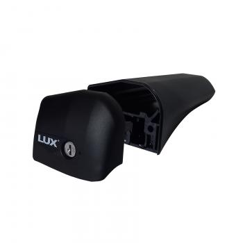 17 089 р. Багажник сборе на низкие рейлинги LUX BRIDGE  Geely Atlas  NL3 - Atlas Pro  NL3 (дуги аэро-трэвэл, серебро, 99/99 см)  с доставкой в г. Вологда. Увеличить фотографию 7
