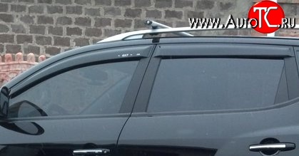 4 199 р. Комплект дефлекторов окон (ветровиков) 4 шт. Cross SIM Geely Emgrand X7 дорестайлинг (2011-2015)  с доставкой в г. Вологда