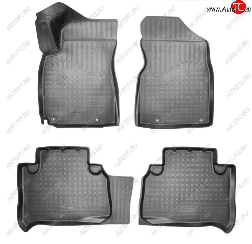 2 769 р. Коврики салонные Noplast Geely Emgrand X7 2-ой рестайлинг (2019-2021) (Цвет: черный)  с доставкой в г. Вологда