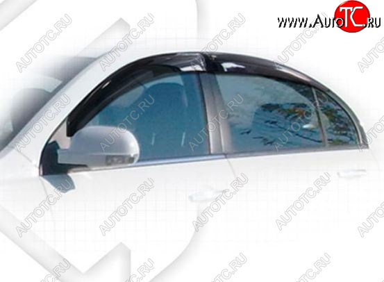 1 999 р. Дефлектора окон CA-Plastiс  Geely Emgrand EC7 (2009-2016) седан дорестайлинг (Classic полупрозрачный, Без хром молдингов)  с доставкой в г. Вологда