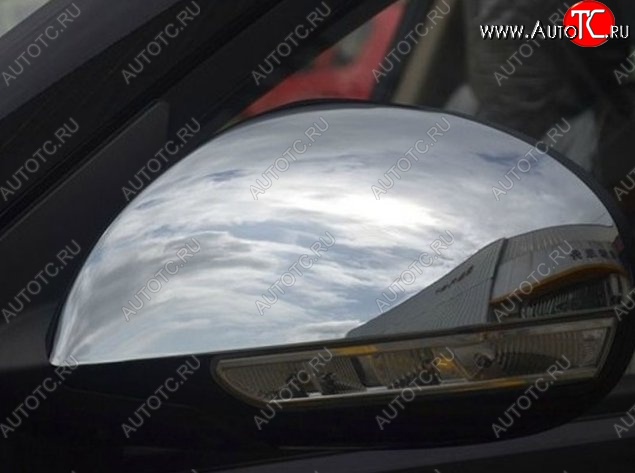 3 349 р. Накладки на зеркала СТ Geely GX7 (2011-2015) (Неокрашенные)  с доставкой в г. Вологда