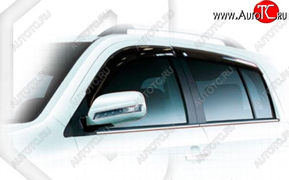 2 079 р. Дефлектора окон CA-Plastiс  Geely MK Cross (2011-2016) (Classic полупрозрачный)  с доставкой в г. Вологда