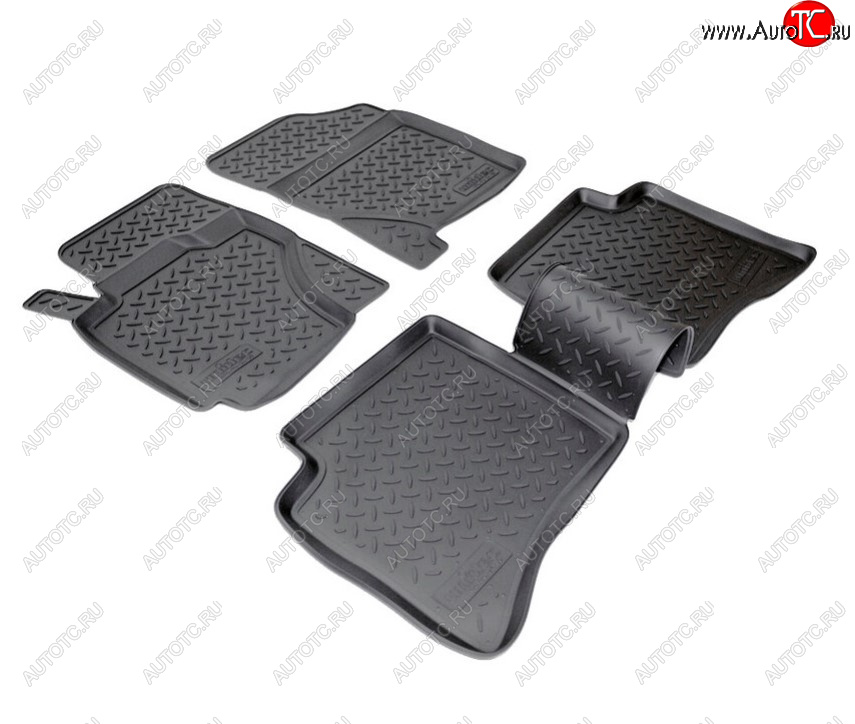 2 099 р. Комплект салонных ковриков Norplast Unidec Geely MK (2006-2015) (Цвет: черный)  с доставкой в г. Вологда