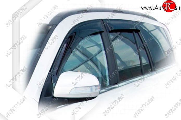 2 079 р. Дефлектора окон CA-Plastiс  Great Wall Hover H3 (2014-2016)  рестайлинг (Classic полупрозрачный, Без хром.молдинга, Крепление только на скотч)  с доставкой в г. Вологда