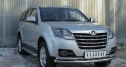 16 949 р. Защита переднего бампера (Ø63 и 42 мм, нержавейка) SLITKOFF Great Wall Hover H3  рестайлинг (2014-2016)  с доставкой в г. Вологда. Увеличить фотографию 2